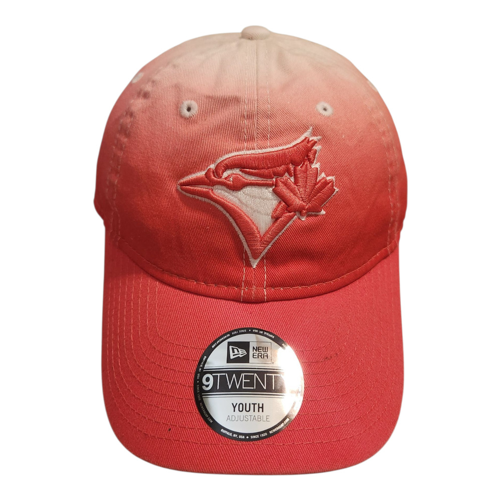 New Era 9TWENTY Youth Toronto Blue Jays Red White Ombre Adjustable Hat Cap